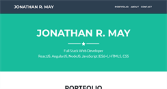 Desktop Screenshot of jonathanrmay.com
